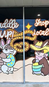 Rodeo x Easter window paintings for @thecraftypearandboutique 🐰✨🌵💓🥚🤠 #windowart #art #rodeo #easter | Angie's Palette