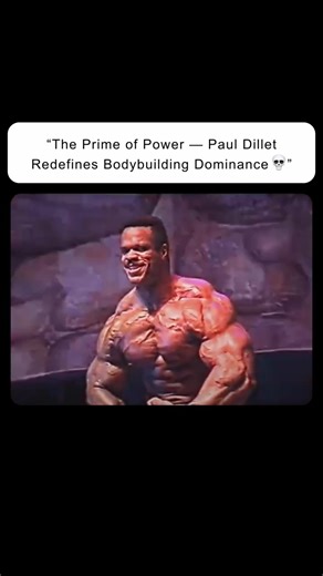 Meet Prime Paul Dillet — the colossus of 90s bodybuilding, a master of size, symmetry, and stage presence.🔥 • Every muscle, every pose, every flex was a statement of power meeting perfection. • He dominated competitions with massive yet aesthetic development, proving that true legends balance size and proportion. • On stage, his charisma and conditioning made him unforgettable, leaving fans and competitors in awe. • Paul Dillet wasn’t just competing — he was sculpting a legacy that continues to