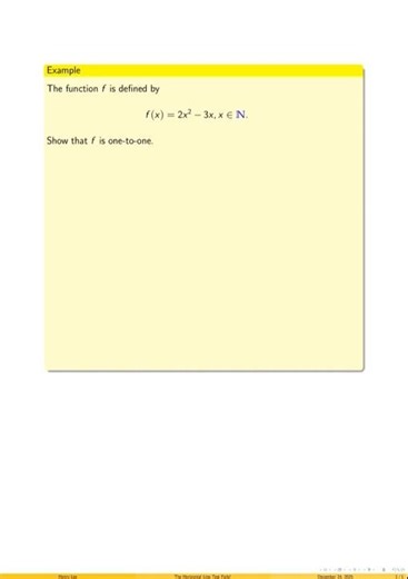 The Horizontal Line Test Fails to Work! #mathskillsdevelopment
