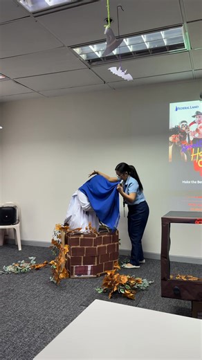 2025 FLI Halloween costume Contest = The Grudge #halloweencostume @highlight #FederalLand | Sprite Ian Veluz Ramoga