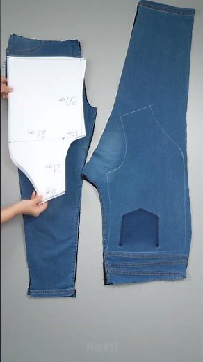 Upcycle Old Jeans Easily Miarti🪡🧵✂️ ✌️