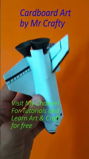 🚀 🚀 Space Shuttle Paper Model DIY with template ❤ Mr Crafty