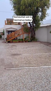 Storms in #Hermanus today leave our pool overflowing! Hermanus Tourism Bureau. Cape Whale Coast South African Tourism UK #Hermanusstorm TVNOverstrand | The Potting Shed Accommodation Hermanus