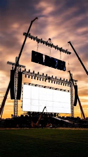 Immense Outdoor LED Wall Setup - Crane Power