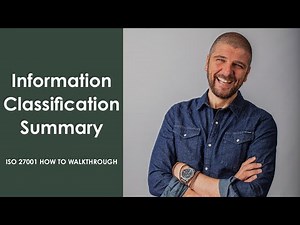 ISO 27001 Information Classification Template | How To and Walkthrough