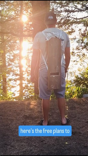 1.6K views · 44 reactions | DIY Wooden backpack chair, this is perfect for camping, hiking, hunting etc. It is easy to build & costs approx $10 ita lightweight, comfortable and you can carry it was a backpack. #Viking #vikingchair #diyfurniture #diycraftideas #diycrafts #diychair #homemade #woodworking #woodworker #diywoodwork #diywoodprojects #diywoodworkingidea #diytips #hometips #campfirechair #campingtip #hikingchair #carpentrywork #tooltip | Meyers.makes | Facebook