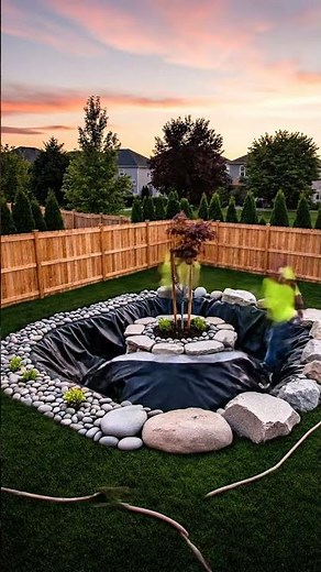 Pond Build Transformation: Backyard Water Feature in 60 Seconds