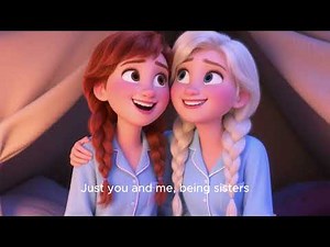 Anna and Elsa’s Sleepover Fun 💤💞