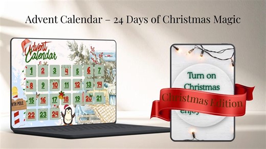 Christmas Digital Advent Calendar – 24 Interactive Clickable Surprises & Daily Holiday Challenges (non-printable) - Etsy