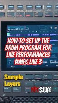 How to set up your drum program on the MPC live 3 for performances. #mpclive3 #beatmaker #tutorial