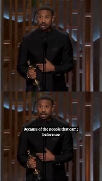 Michael B Jordan Oscar Acceptance Speech