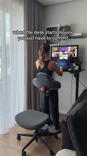 nothing to do but embrace it. #homeoffice #ergonomicchair #wfhsetup #standingdesk #office