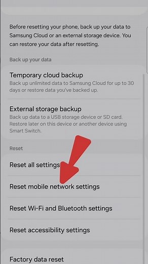 How to Reset Network Settings on Samsung Galaxy phones #shorts