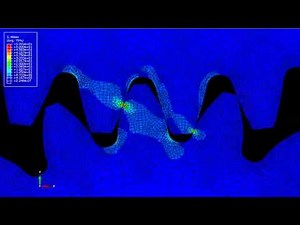 gear connection - stress simulation