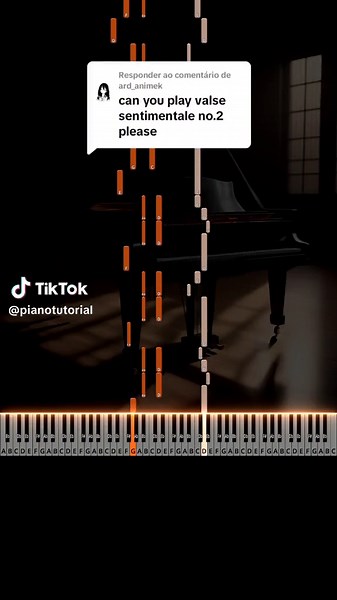 Learn to Play Valse Sentimentale n° 2 on Piano - Tutorial
