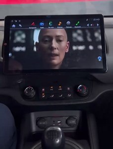 13.6 Inch Tesla Style Android Car Stereo with Carplay Android Auto GPS Navigation Radio Universal1 Din Electric Automatic Rotation Touch Screen Bluetooth WiFi for Toyota Ford Honda Nissan Jeep 4G+64