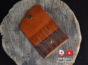 Leather Needle Case PDF Pattern: Simple Leather Craft (video Tutorial) - Etsy