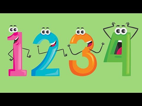 Ensinando os números e a contar de 1 ate 10 em português - para crianças 1