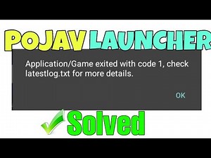 Fixed Application/Game Exited with code 1 Solution | Pojav launcher 100% How To Fix Now