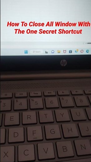 How to close All windows with the one secret shortcut #laptop #shortcut #kvcomputertech