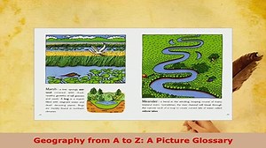 PDF  Geography from A to Z A Picture Glossary Read Full Ebook