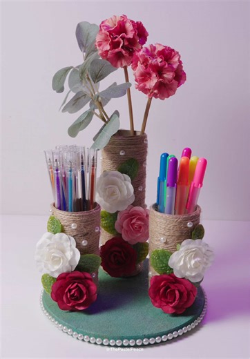 DIY Desk Organizer from Household Waste