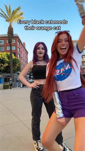 Haeven Ennen on Instagram: "Finally did Raven and Starfire‼️ - #raven #starfire #teentitans #cosplay #teentitanscosplay #ravencosplay #starfirecosplay #blackcat #orangecat"