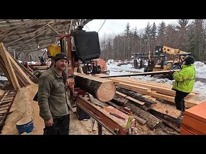 Operating My Family's Bandsawmill Woodmizer LT40
