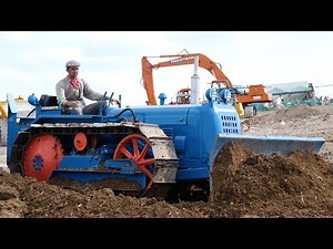 Classic Fordson County bulldozer working