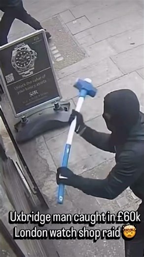 London Watch Shop Robbery Caught on Camera 😳🚨