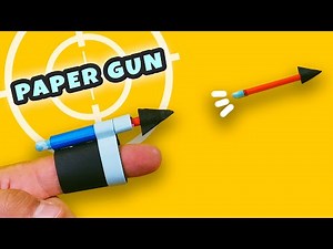 Mini Paper gun - How to Make Paper Gun that shoots. Best office Paper Nerf Gun