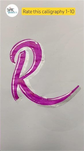 R Alphabet letter Writing | Beautiful calligraphy Letter R #calligraphy #art #trending #shorts #yt