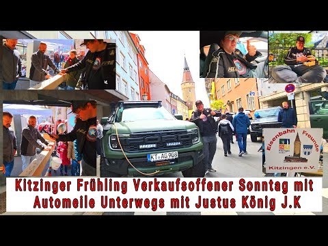Kitzingen Spring Festival: Open Sunday with car show. On the road with Justus König J.K.