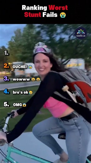 Ranking Worst Stunt Fails 😭 #worst #stunt #fails #shorts