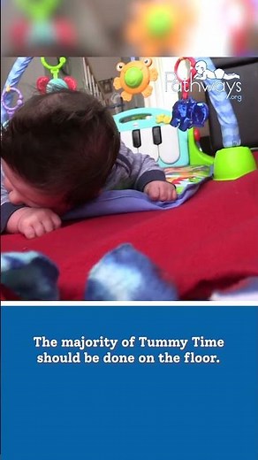 2 Month Old: Tummy Time Abilities #shorts