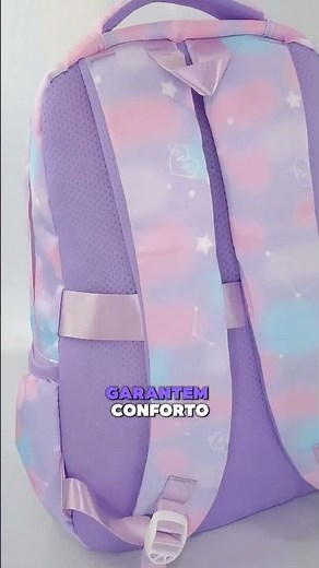 Mochila Infantil Menina Colorida Espaçosa Tie Dye