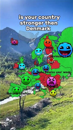 is your country stronger then Denmark?