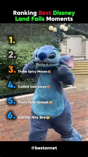 Ranking best Disney land fails moments.