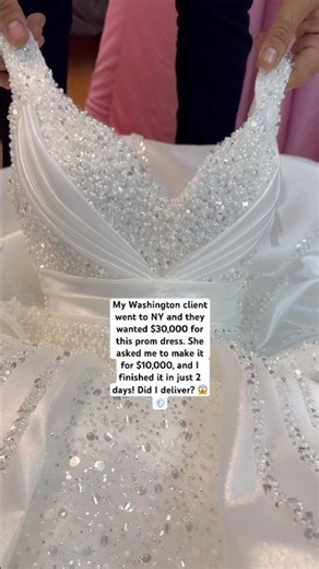 I saved her from this $30,000 NY prom dress! 😱 #promdress #prom2026 #shorts