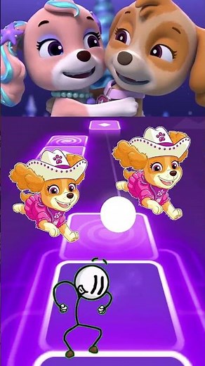 PawPatrul Coffin Dance Songs - Skye Fun Dance Challenge - Tiles Hop