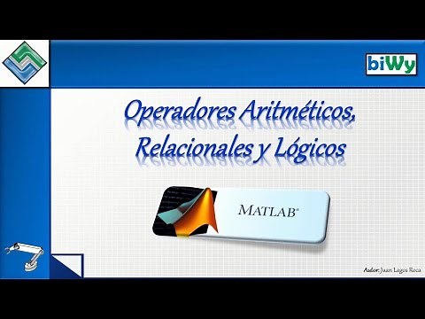 04 Operadores Aritméticos, Relacionales y Lógicos en MATLAB 2013-14-15