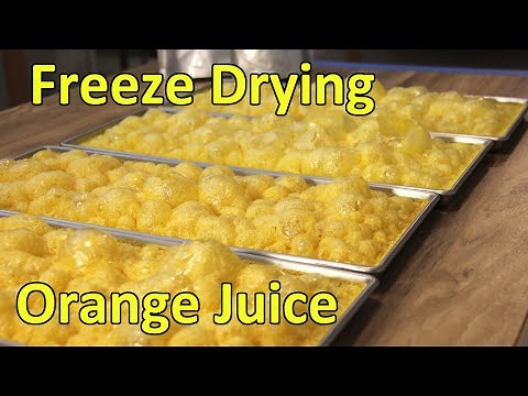 Freeze Drying Orange Juice