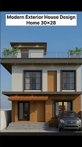 30x28 Feet Modern Village House Design | 3BHK Plan | 40 Lakh Budget with Car Parking