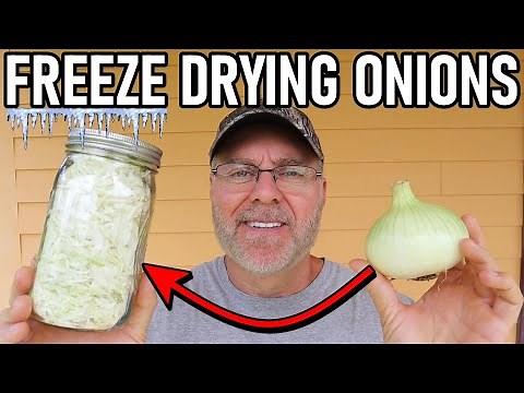 Harvest right - Freeze drying onions and dry canning