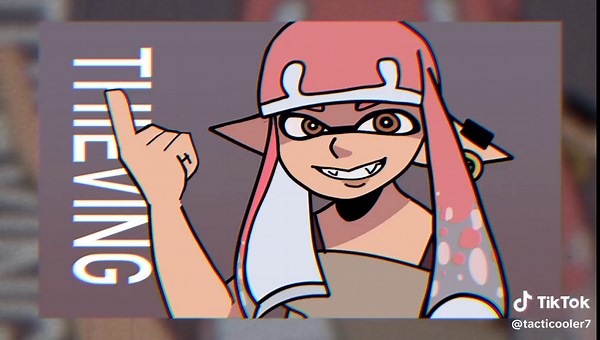 Team Beach Animation and Inkling OC Splatoon Toonsquid TV Girl