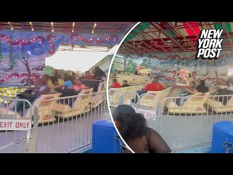 Malfunction at amusement park causes ride to spin out of control for 10 minutes | New York Post