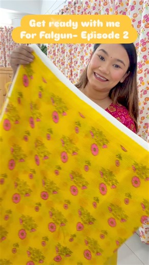 Shorna's Weblog on Instagram: "Refreashing falgun look with fresh flower!! #selflove #sharee #ootdfashion #spring"