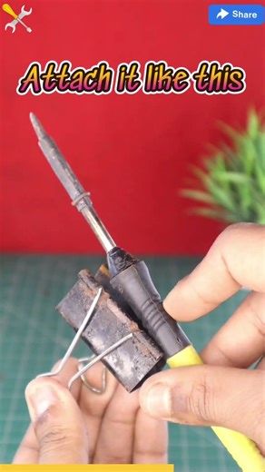 Easy Soldering Iron Stand💡🔥 #hacks #secrethacks