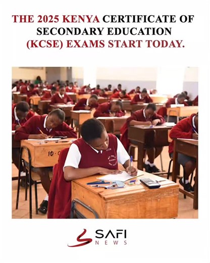 Safi News on Instagram: "The 2025 Kenya Certificate of Secondary Education (KCSE) Exam started today #kenyans #kcse #exam #2025 #secondary"