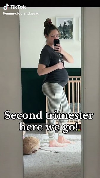 Quadruplet Baby Belly Growth from Weeks 13 to 20